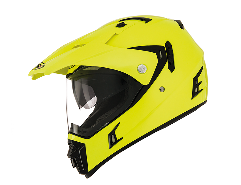 CASCO DE MOTO TRAIL SHIRO MX-311 AMARILLO FLÚOR