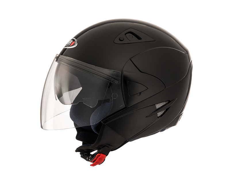 CASCO JET DE MOTO DE CARRETERA SHIRO SH 60 ICE NEGRO